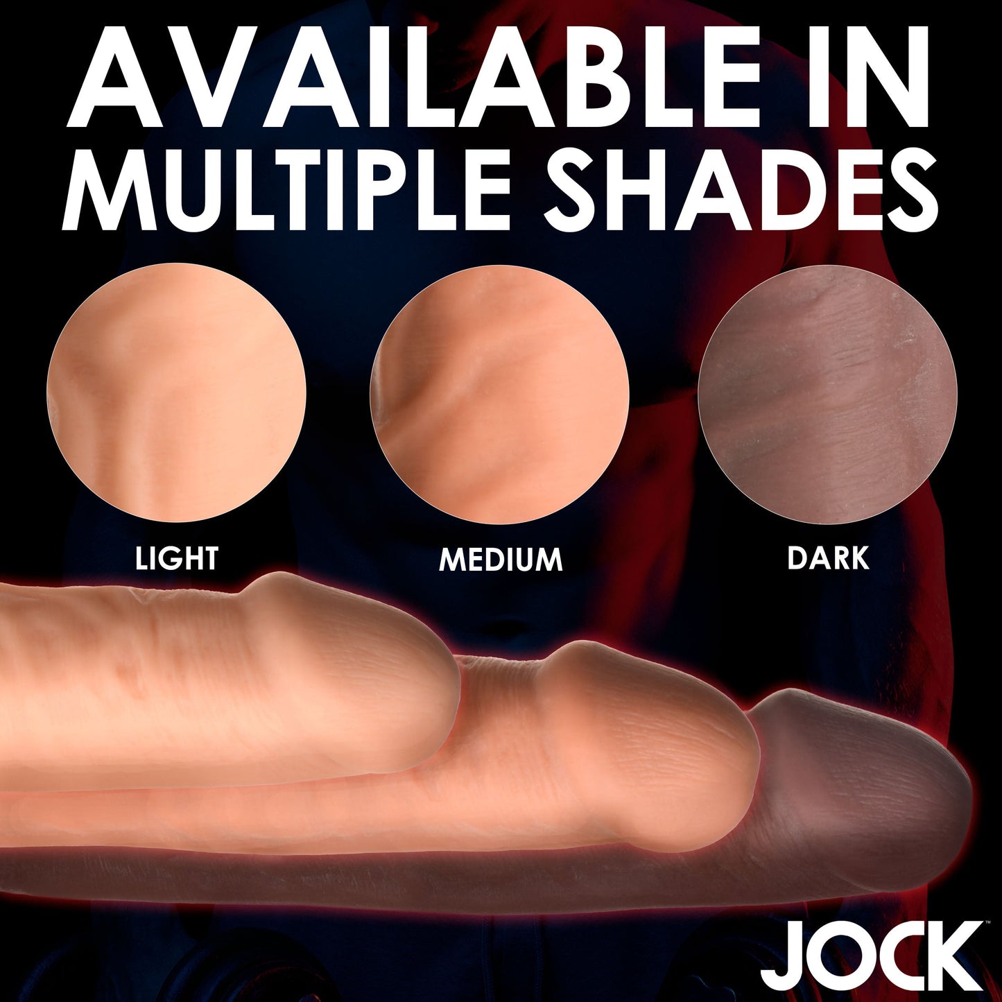 JOCK Extra Long 3" Penis Extension Sleeve - Light Color