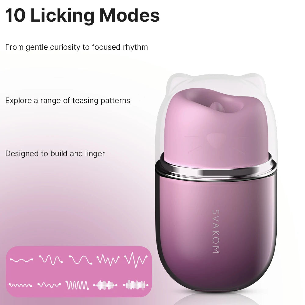 KLITTY Triple-Action Tongue Licking & Suction Vibrator