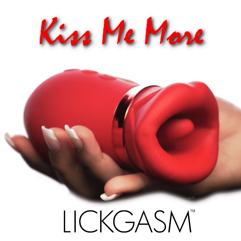 Lickgasm Kiss Me More Kissing, Sucking, & Vibrating Clitoral Stimulator