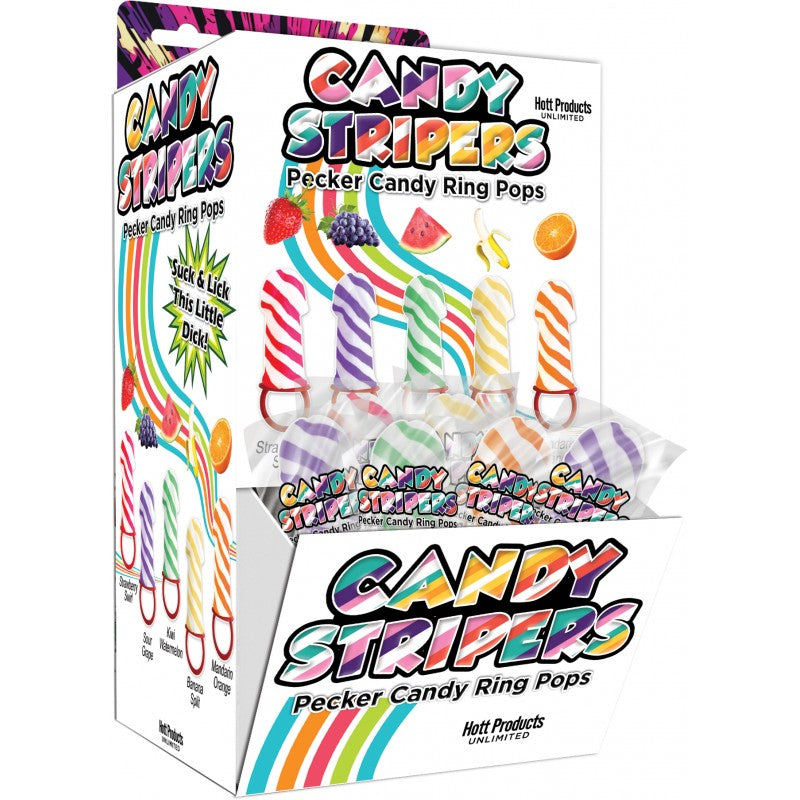 Candy Stripers Pecker Ring Pops